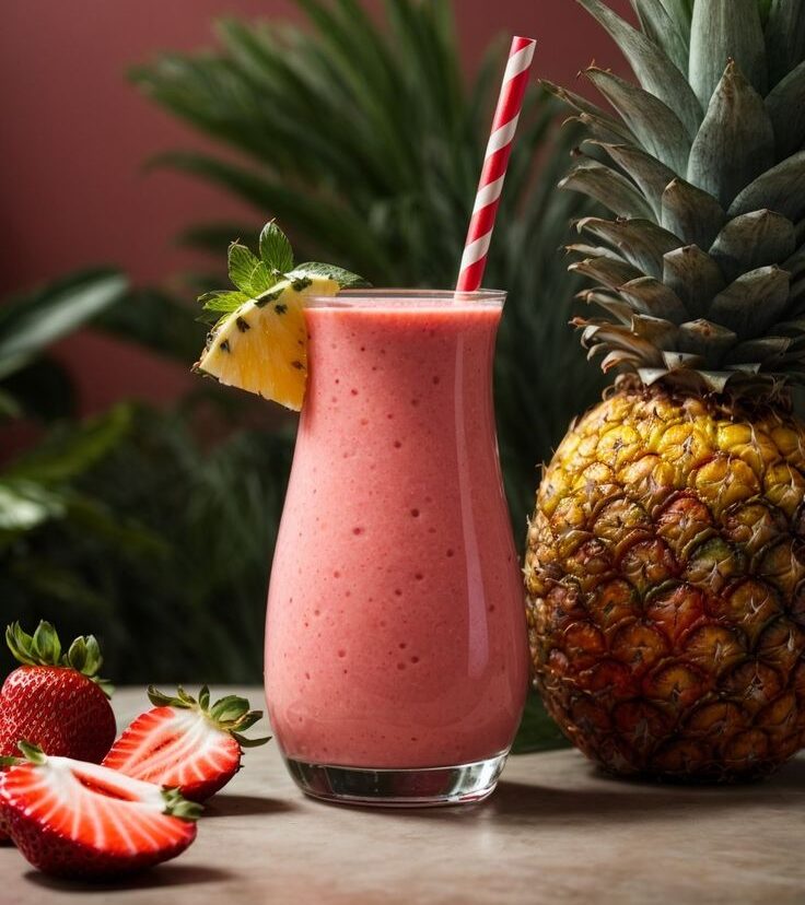 Pineapple-strawberry smoothie 2