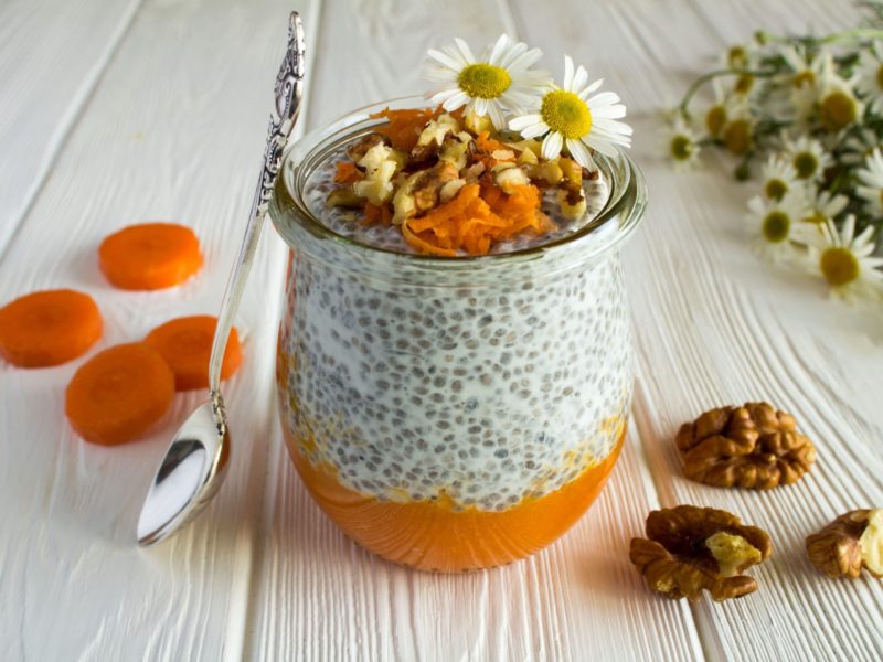 Easy Carrot Cake Chia Pudding